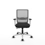 PIQUERAS Y CRESPO Silla de oficina Haches con mecanismo Sincro/Traslack Negro y Gris