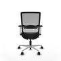PIQUERAS Y CRESPO Silla de oficina Haches con mecanismo Sincro/Traslack Negro y Gris
