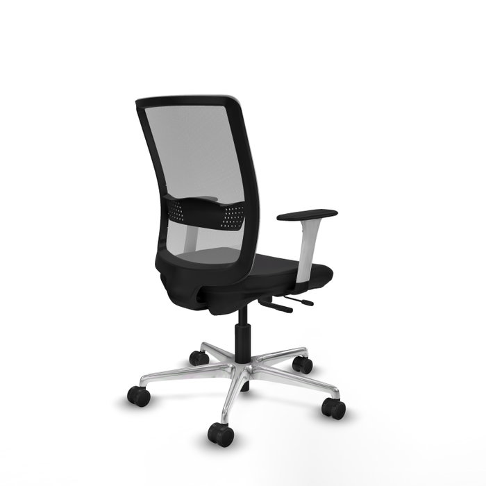 PIQUERAS Y CRESPO Silla de oficina Haches con mecanismo Sincro/Traslack Negro y Gris