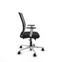 PIQUERAS Y CRESPO Silla de oficina Haches con mecanismo Sincro/Traslack Negro y Gris