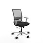 PIQUERAS Y CRESPO Silla de oficina Haches con mecanismo Sincro/Traslack Negro y Gris