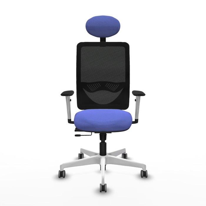 PIQUERAS Y CRESPO Silla de oficina Zulema Azul claro con mecanismo Sincro/Traslack