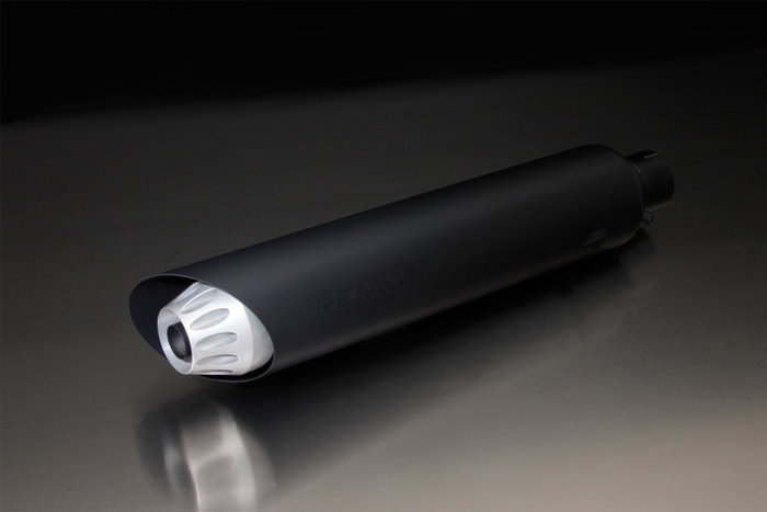 Remus REM7702996514 Silenciador con Tapa de Aluminio Anodizado y Acero Inoxidable Negro Remus REM7702996514 Silenciador con Tapa de Aluminio Anodizado y Acero Inoxidable Negro