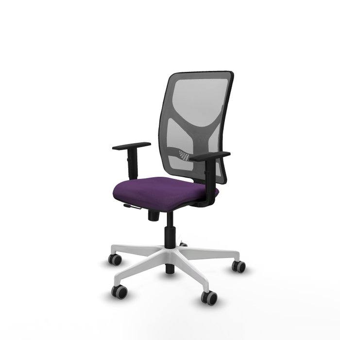 PIQUERAS Y CRESPO Silla de oficina Motilla Morada con Malla Gris PIQUERAS Y CRESPO Silla de oficina Motilla Morada con Malla Gris