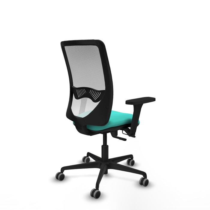 PIQUERAS Y CRESPO Silla de oficina Zulema con mecanismo Sincro/Traslack, Turquesa y Blanco PIQUERAS Y CRESPO Silla de oficina Zulema con mecanismo Sincro/Traslack, Turquesa y Blanco