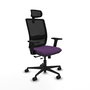 PIQUERAS Y CRESPO Silla Haches Morado y Negro