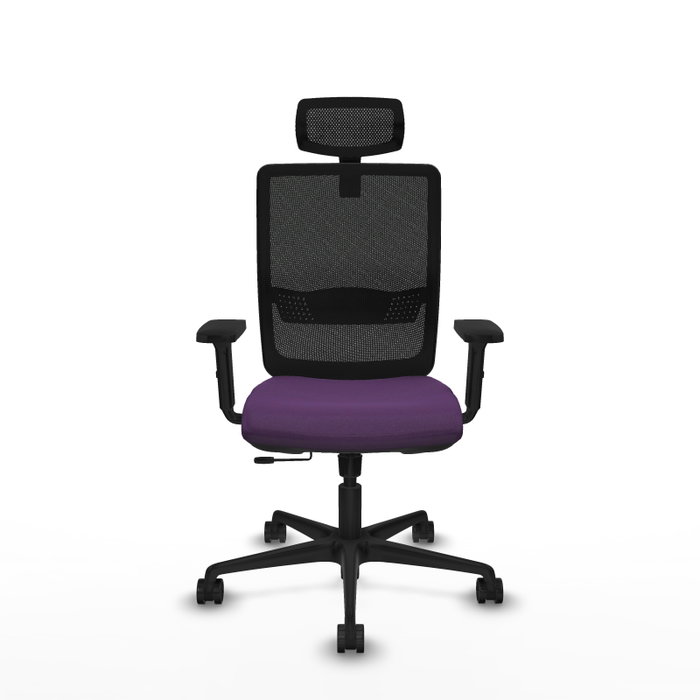 PIQUERAS Y CRESPO Silla Haches Morado y Negro