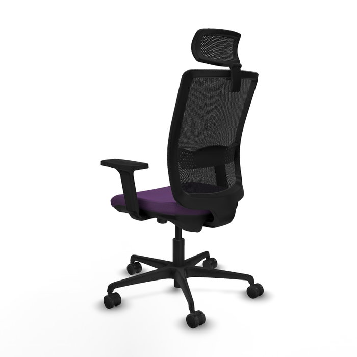 PIQUERAS Y CRESPO Silla Haches Morado y Negro