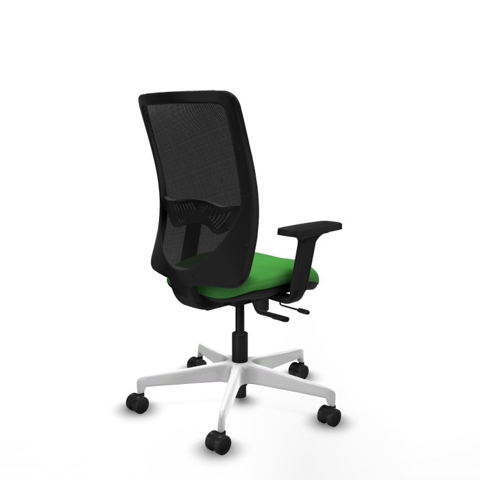 PIQUERAS Y CRESPO Silla de oficina Zulema con mecanismo Sincro/Traslack, Verde y Negro