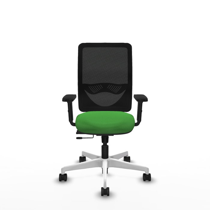 PIQUERAS Y CRESPO Silla de oficina Zulema con mecanismo Sincro/Traslack, Verde y Negro