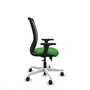 PIQUERAS Y CRESPO Silla de oficina Zulema con mecanismo Sincro/Traslack, Verde y Negro