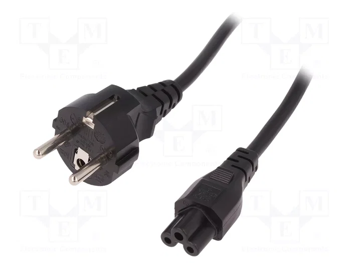 LogiLink Cable de alimentación CEE 7/7 a IEC C5, 1,8 m, negro LogiLink Cable de alimentación CEE 7/7 a IEC C5, 1,8 m, negro