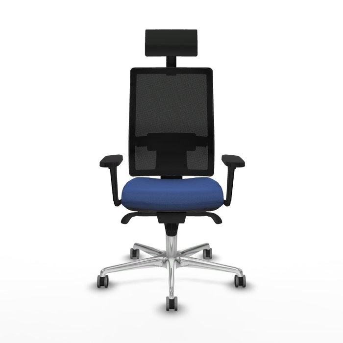 PIQUERAS Y CRESPO Silla de oficina Horna Azul marino y Negro