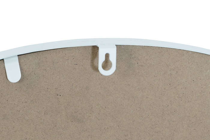 DKD Home Decor Espejo de Hierro con Diseño de Ventana Blanco 80x80 cm