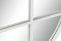 DKD Home Decor Espejo de Hierro con Diseño de Ventana Blanco 80x80 cm