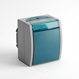 BUSCH-JAEGER Wippschalter Wassergeschützt 1-fach - AP grau/blaugrün