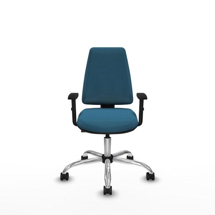 PIQUERAS Y CRESPO Silla de oficina Elche Verde petróleo con Brazos 1D PIQUERAS Y CRESPO Silla de oficina Elche Verde petróleo con Brazos 1D