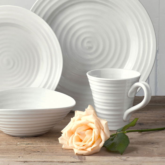 Portmeirion Mug 350 Ml Sophie Conran Colección (4 Unidades) Apto Lavavajillas Microondas Horno Congelador