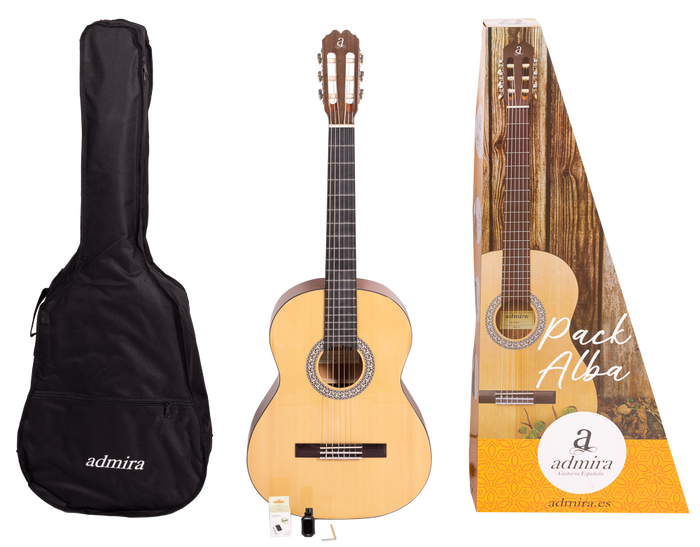 Pack de Guitarra Clásica Admira Alba 4/4 Serie Iniciación