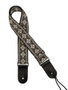 Correa Gaucho Serie Tradicional para Guitarra 50 mm Cuero Blanco y Gris