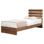 Hanah Home Base de Cama Individual 100, Nogal, Fabricado en Tablero de Partículas Melamina, 105x205x100 cm