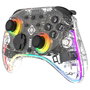 Deltaco Gaming GAM-198-T Controller 2 C Taste RGB Wireless Transparent Gamepad para Nintendo Switch, Switch 2, OLED, Android y PC con Bluetooth USB-C