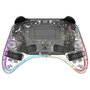 Deltaco Gaming GAM-198-T Controller 2 C Taste RGB Wireless Transparent Gamepad para Nintendo Switch, Switch 2, OLED, Android y PC con Bluetooth USB-C