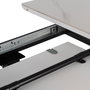 Mesa Extensible Blanco-Negro 120 X 120 X 75 cm