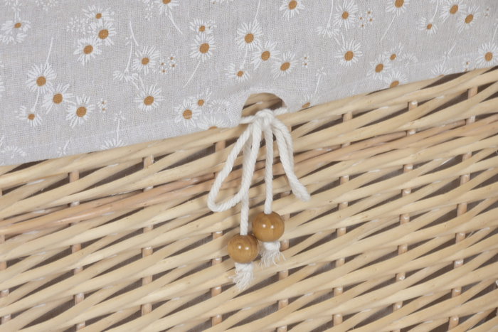 DKD Home Decor Set de 5 Cestas de Ropa Mimbre y Poliéster Flores DKD Home Decor Set de 5 Cestas de Ropa Mimbre y Poliéster Flores