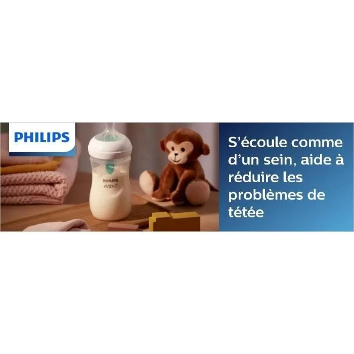 Philips Avent Scy670/02 Conjunto 2 Botellas Natural 3.0 125 ml Free Air Free