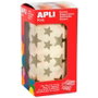 Apli Gomets Estrella Oro Metalizado 12,5mm y 19,5mm Rollo
