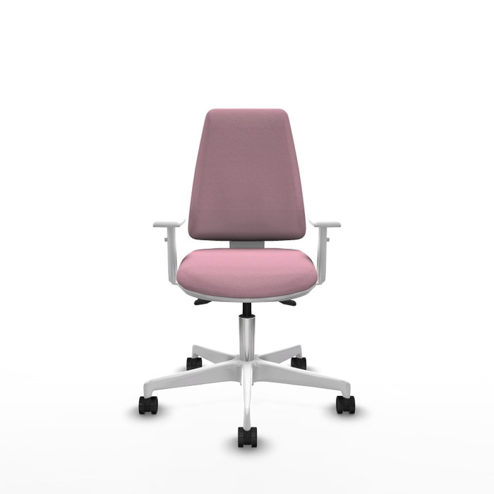PIQUERAS Y CRESPO Silla de oficina Elche Rosa con mecanismo Asincro