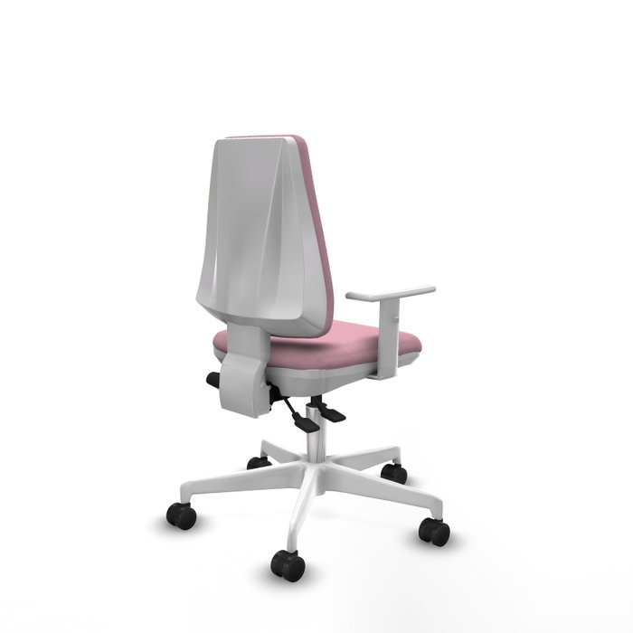 PIQUERAS Y CRESPO Silla de oficina Elche Rosa con mecanismo Asincro