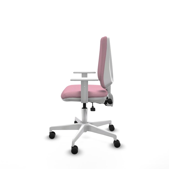 PIQUERAS Y CRESPO Silla de oficina Elche Rosa con mecanismo Asincro
