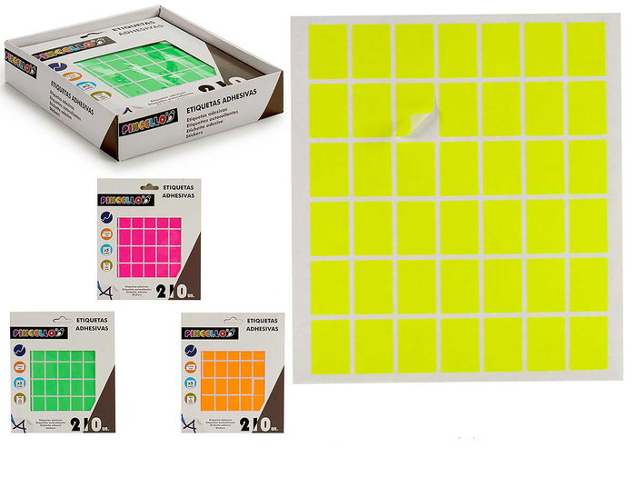 PINCELLO Etiquetas Adhesivas 17x24 mm Rectangulares Surtidas 5 Páginas (Set de 120) PINCELLO Etiquetas Adhesivas 17x24 mm Rectangulares Surtidas 5 Páginas (Set de 120)