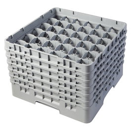 CAMBRO Cesta de lavado 36 comp. Gris claro