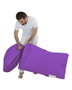 Atelier Del Sofa Puff Sofá Cama Pouf Morado para Jardín y Exterior 55cm Ancho x 40cm Alto x 180cm Largo