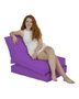 Atelier Del Sofa Puff Sofá Cama Pouf Morado para Jardín y Exterior 55cm Ancho x 40cm Alto x 180cm Largo