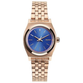 NIXON Small Time Teller A3991748 con esfera azul y caja rosada