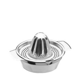 LACOR Exprimidor de Limones Manual de Acero Inoxidable, Diámetro 12 cm, Capacidad 20 cl