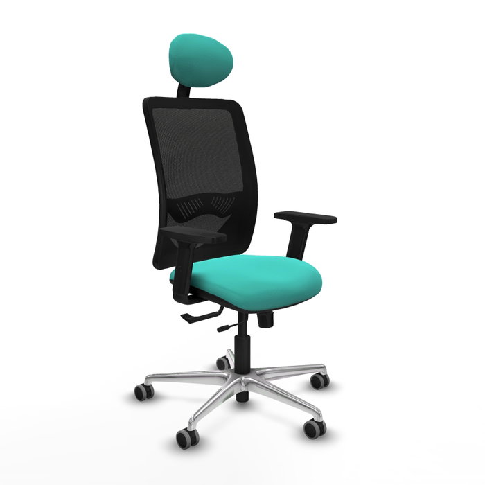 PIQUERAS Y CRESPO Silla de oficina Zulema con mecanismo Sincro/Traslack, Turquesa y Negro PIQUERAS Y CRESPO Silla de oficina Zulema con mecanismo Sincro/Traslack, Turquesa y Negro