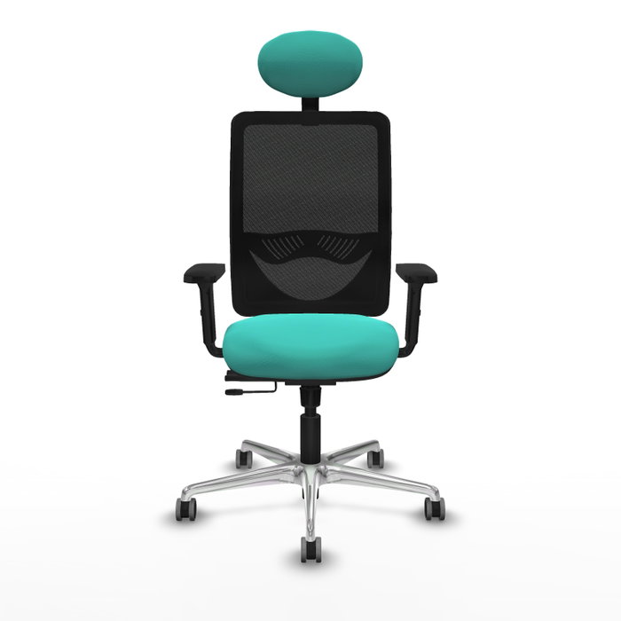 PIQUERAS Y CRESPO Silla de oficina Zulema con mecanismo Sincro/Traslack, Turquesa y Negro PIQUERAS Y CRESPO Silla de oficina Zulema con mecanismo Sincro/Traslack, Turquesa y Negro