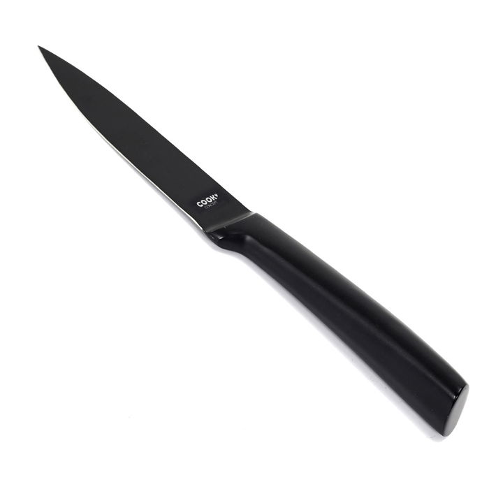 Cook Concept Cuchillo Negro Hoja Acero Inoxidable 12 cm