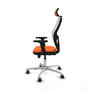 PIQUERAS Y CRESPO Silla de oficina Jorquera Naranja y Blanco