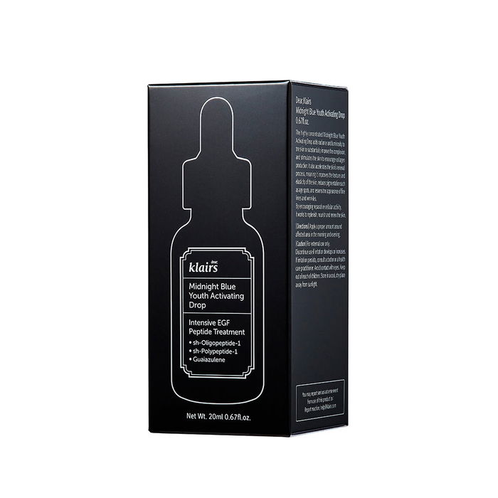 Klairs Midnight Blue Youth Activating Drop Sérum Antiedad y Antiarrugas 20 ml para Rejuvenecer y Renovar la Piel