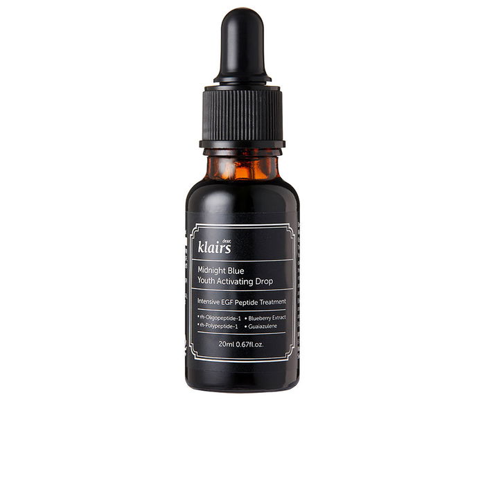 Klairs Midnight Blue Youth Activating Drop Sérum Antiedad y Antiarrugas 20 ml para Rejuvenecer y Renovar la Piel