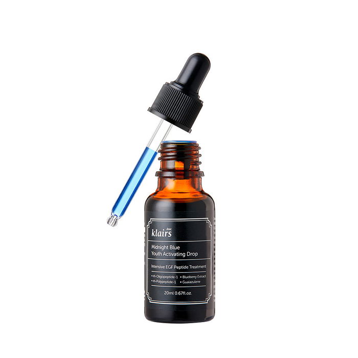 Klairs Midnight Blue Youth Activating Drop Sérum Antiedad y Antiarrugas 20 ml para Rejuvenecer y Renovar la Piel