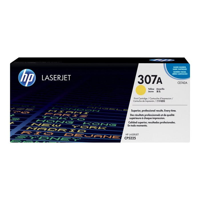 HP 307A Cartucho Tinta Amarillo Yellow CE742A (HP307A) compatible HP LaserJet Pro M201, M202, M203, MFP M225, M226, M227