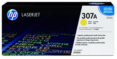 HP 307A Amarillo Toner CE742A Original