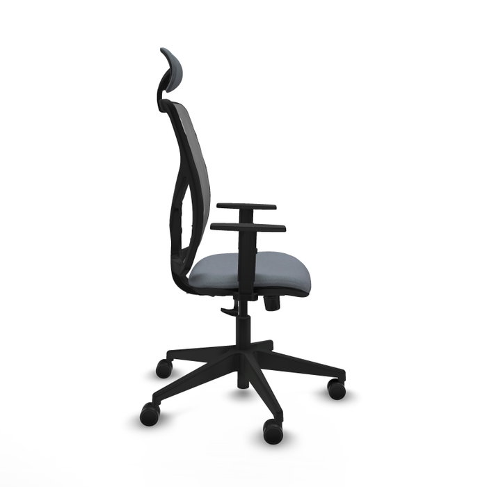 PIQUERAS Y CRESPO Silla de oficina Motilla con mecanismo Sincro, Gris PIQUERAS Y CRESPO Silla de oficina Motilla con mecanismo Sincro, Gris